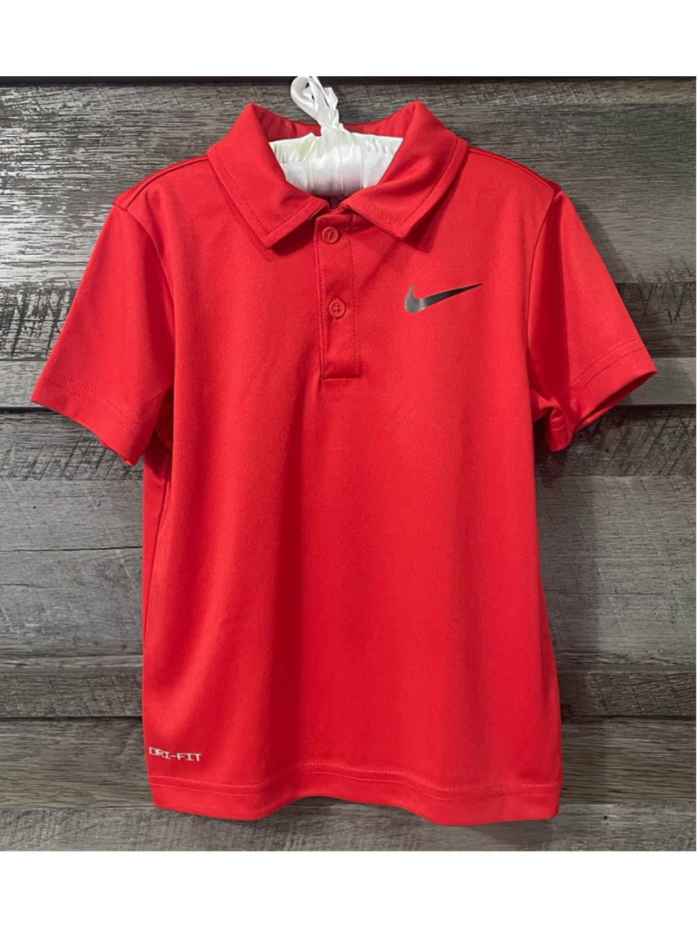 Nike Kids Red Dri-Fit Short Sleeve Golf Polo Shirt Size 4/XS (3-4yrs)